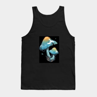 Elegant Blue Webcap mushroom Tank Top